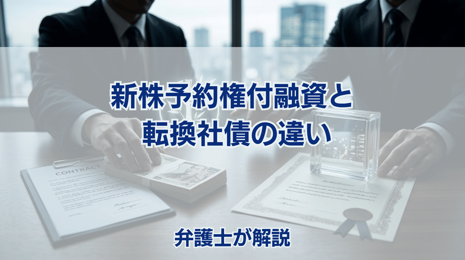 新株予約権付融資と転換社債の違い 弁護士が解説