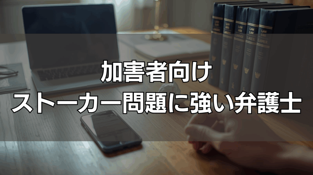 加害者向け ストーカー問題に強い弁護士
