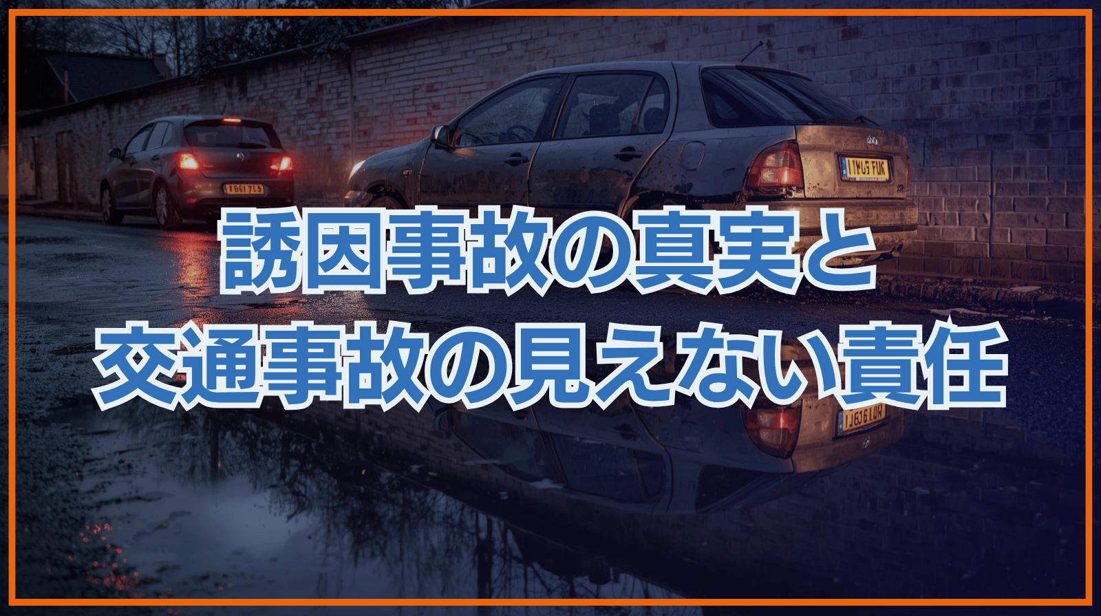 誘因事故の真実と交通事故の見えない責任