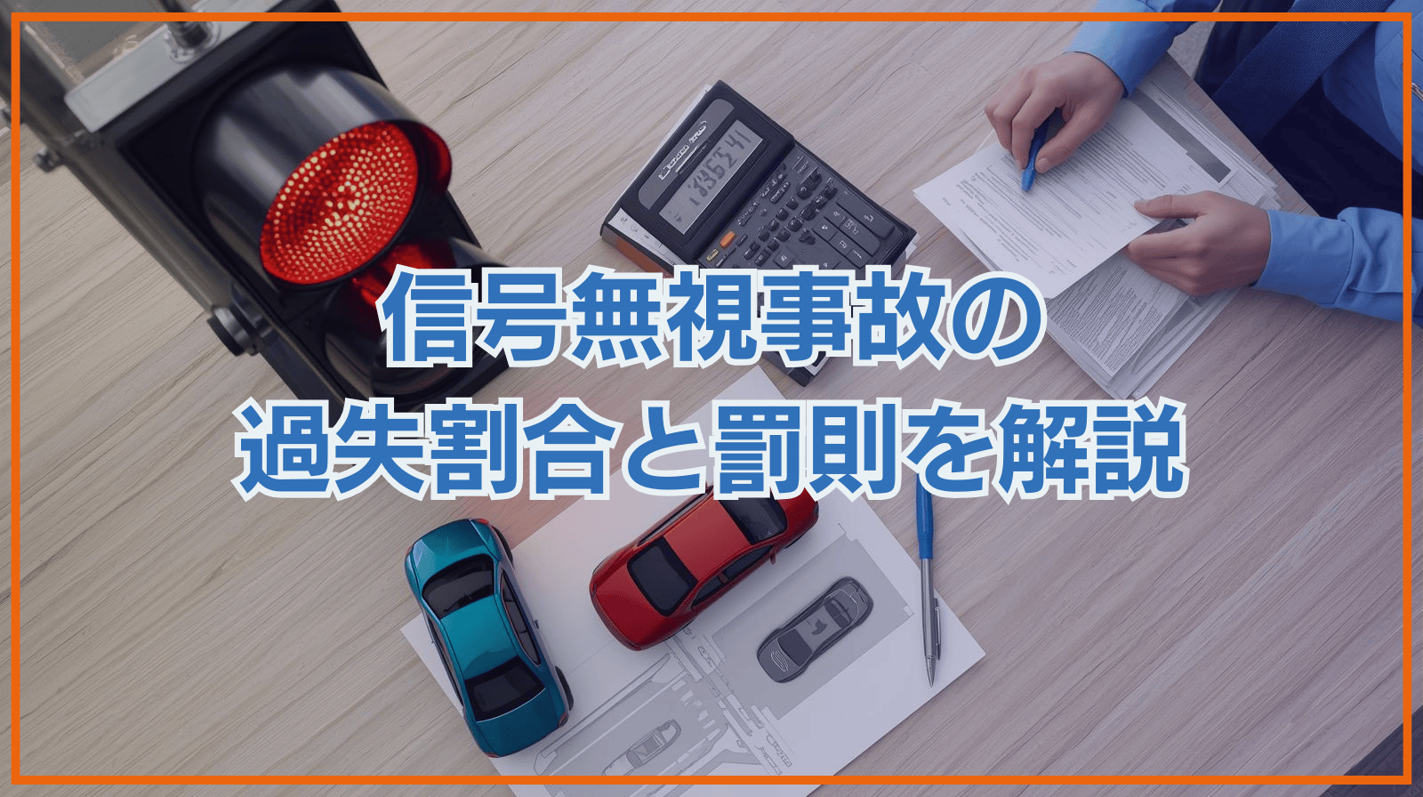 信号無視事故の過失割合と罰則を解説