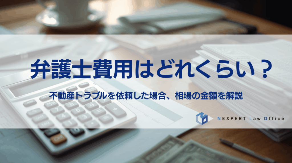 弁護士費用はどれくらい？ 不動産トラブルを依頼した場合、相場の金額を解説