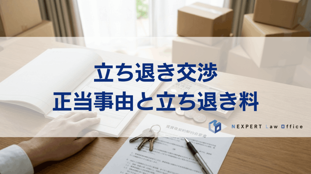 立ち退き交渉 正当事由と立ち退き料