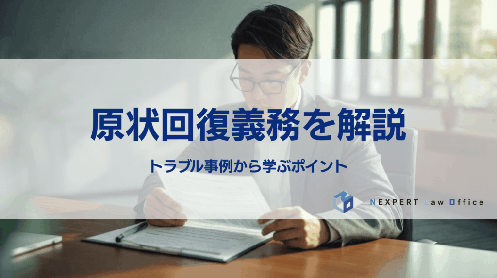原状回復義務を解説 トラブル事例から学ぶポイント