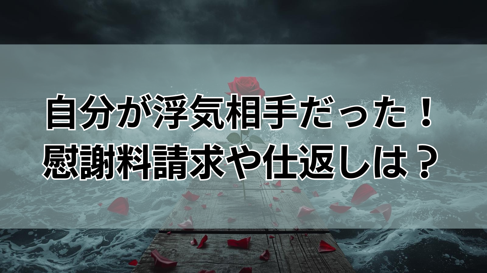 自分が浮気相手だった!慰謝料請求や仕返しは?