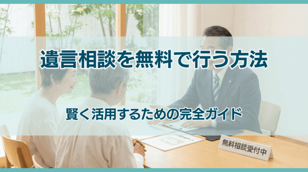 遺言相談を無料で行う方法 賢く活用するための完全ガイド