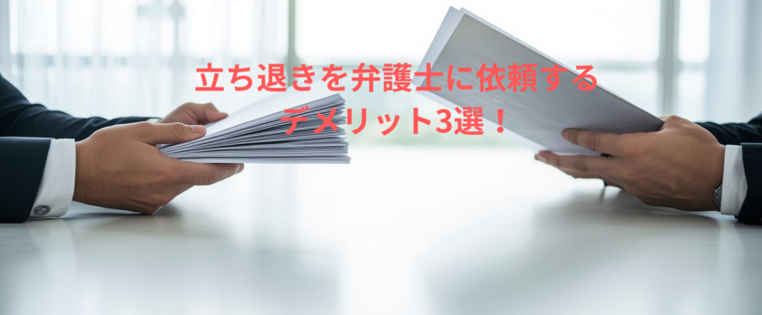 立ち退きを弁護士に依頼するデメリット3選！