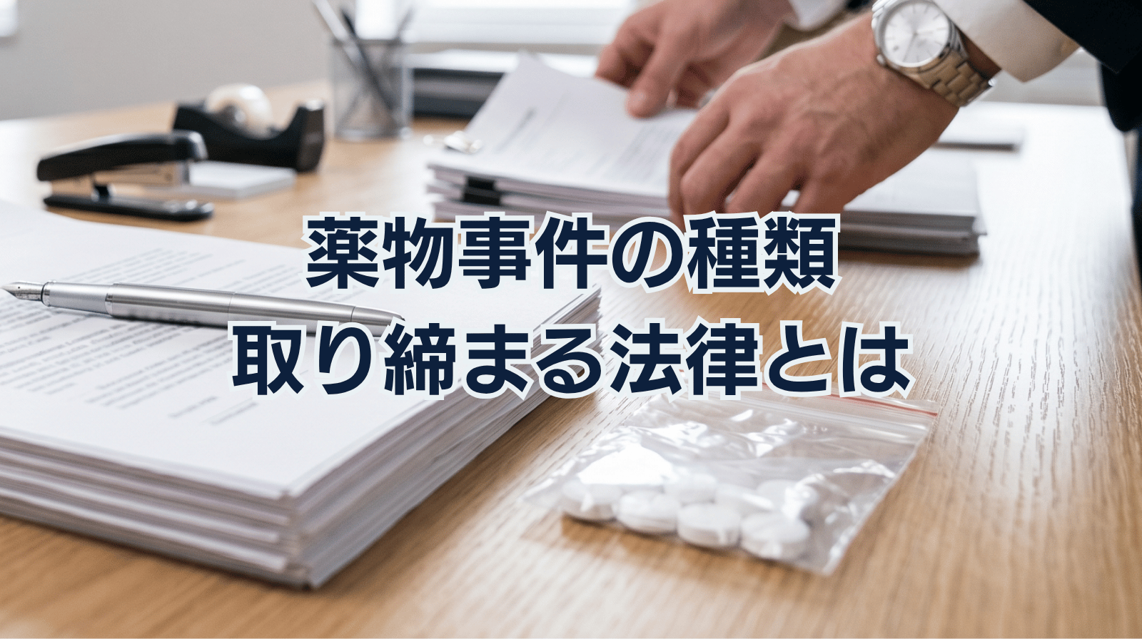 薬物事件の種類｜取り締まる法律とは