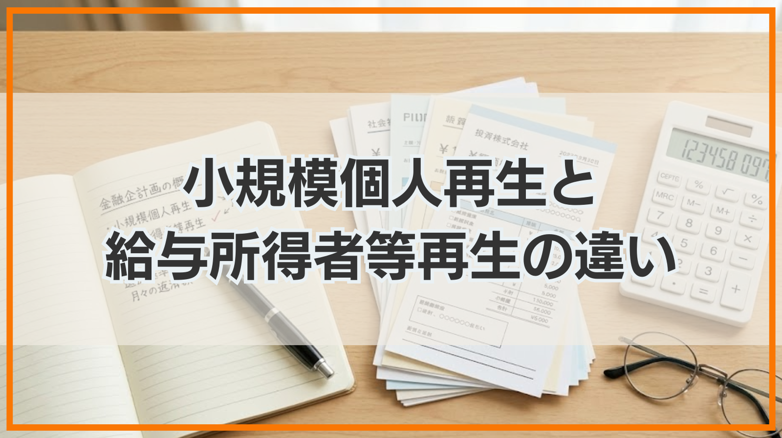 小規模個人再生と給与所得者等再生の違いや選択基準を解説！
