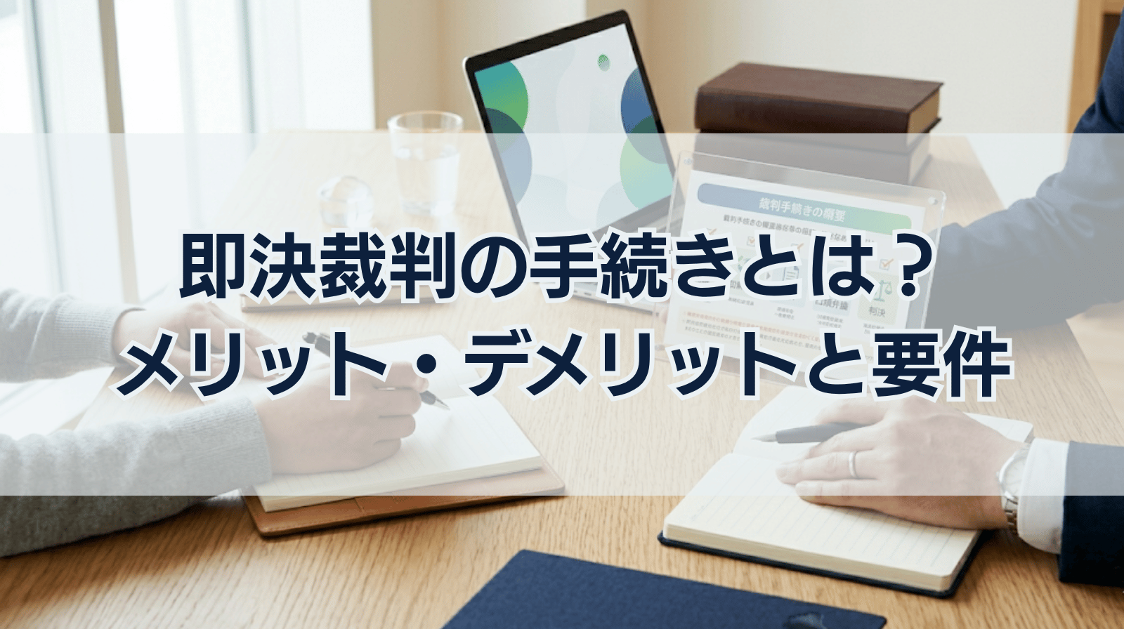 即決裁判とは？要件やメリット、デメリットについて解説