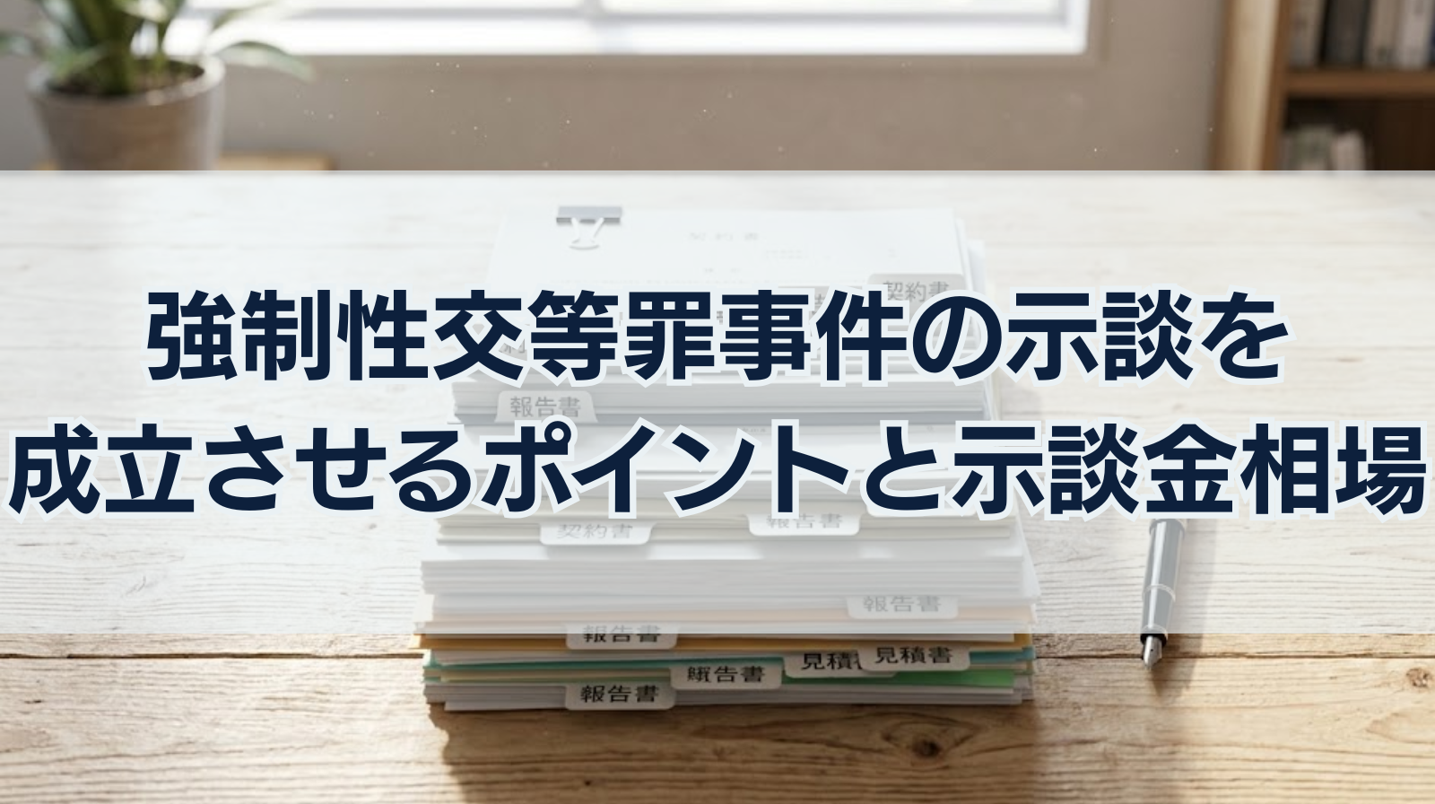 強制性交等罪事件の示談を成立させるポイントと示談金相場を解説