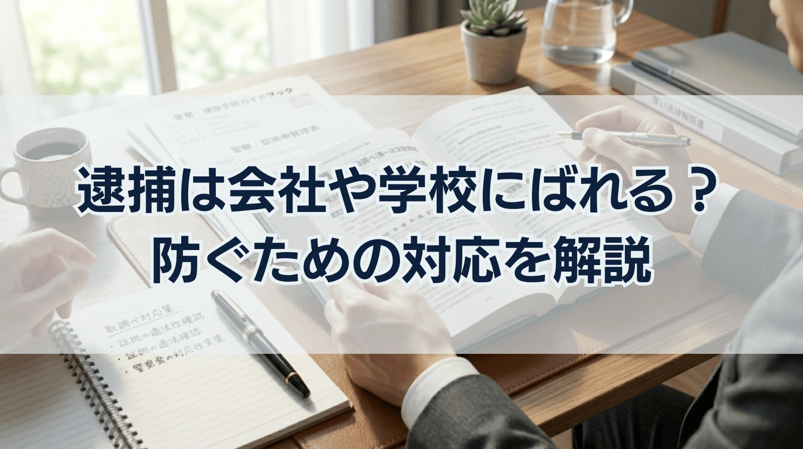 逮捕されたら会社や学校へばれる？｜ばれるケースと対応を解説