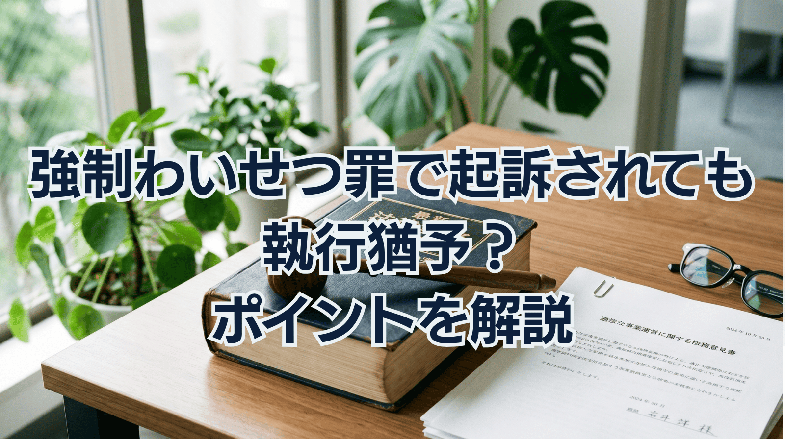 強制わいせつ罪で起訴されても執行猶予？要件、獲得のポイントを解説