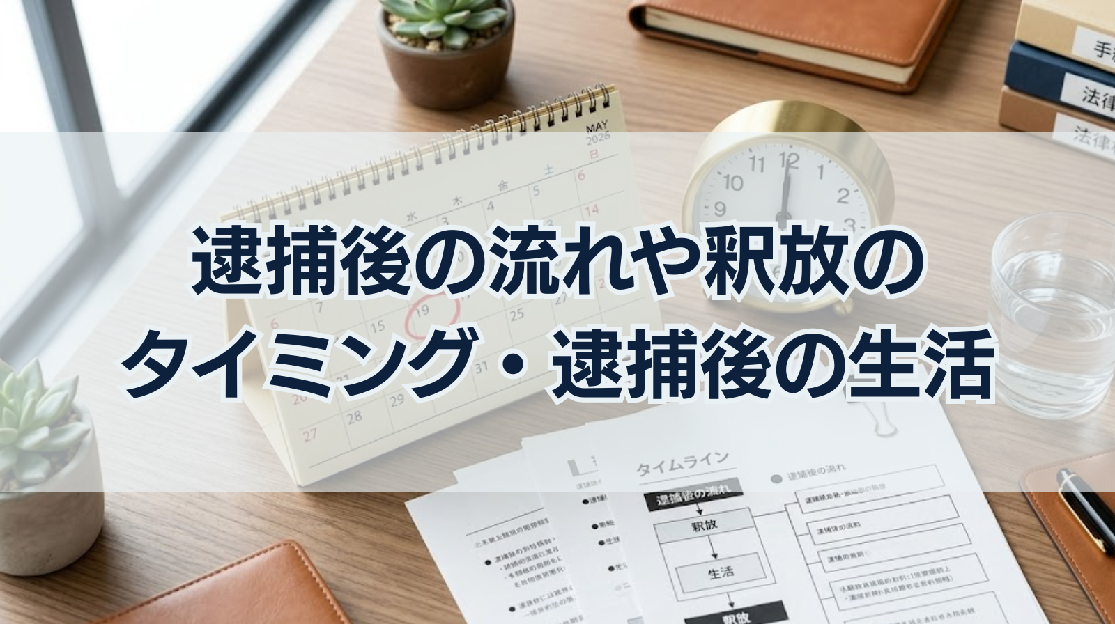 逮捕後の流れや釈放のタイミング・逮捕後の生活をわかりやすく解説