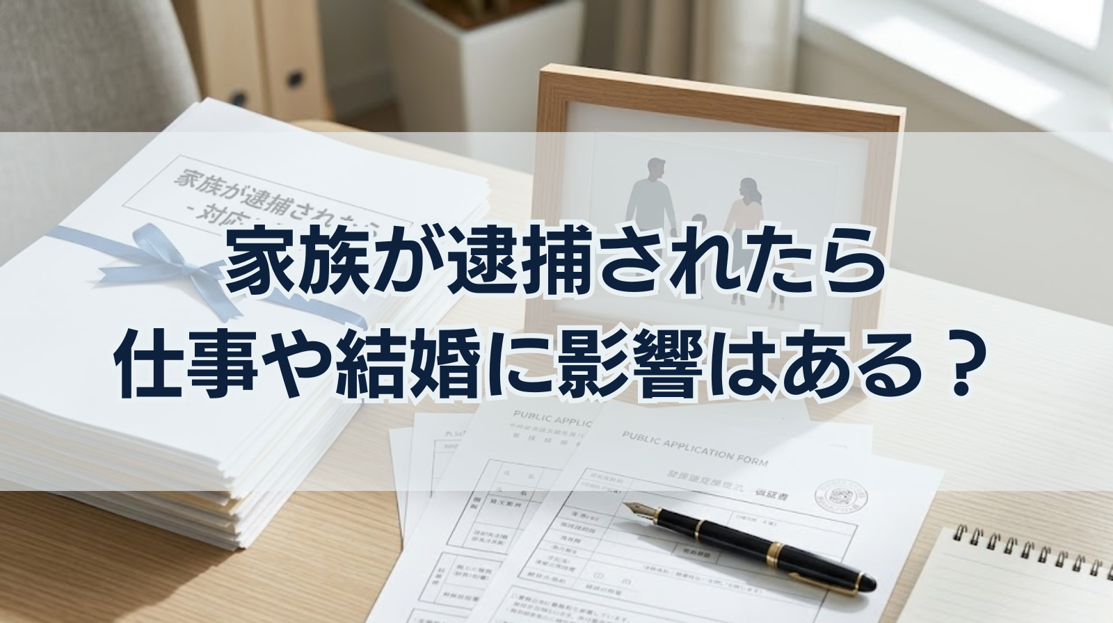 家族が逮捕されたら｜家族には何ができる？仕事や結婚に影響はある？