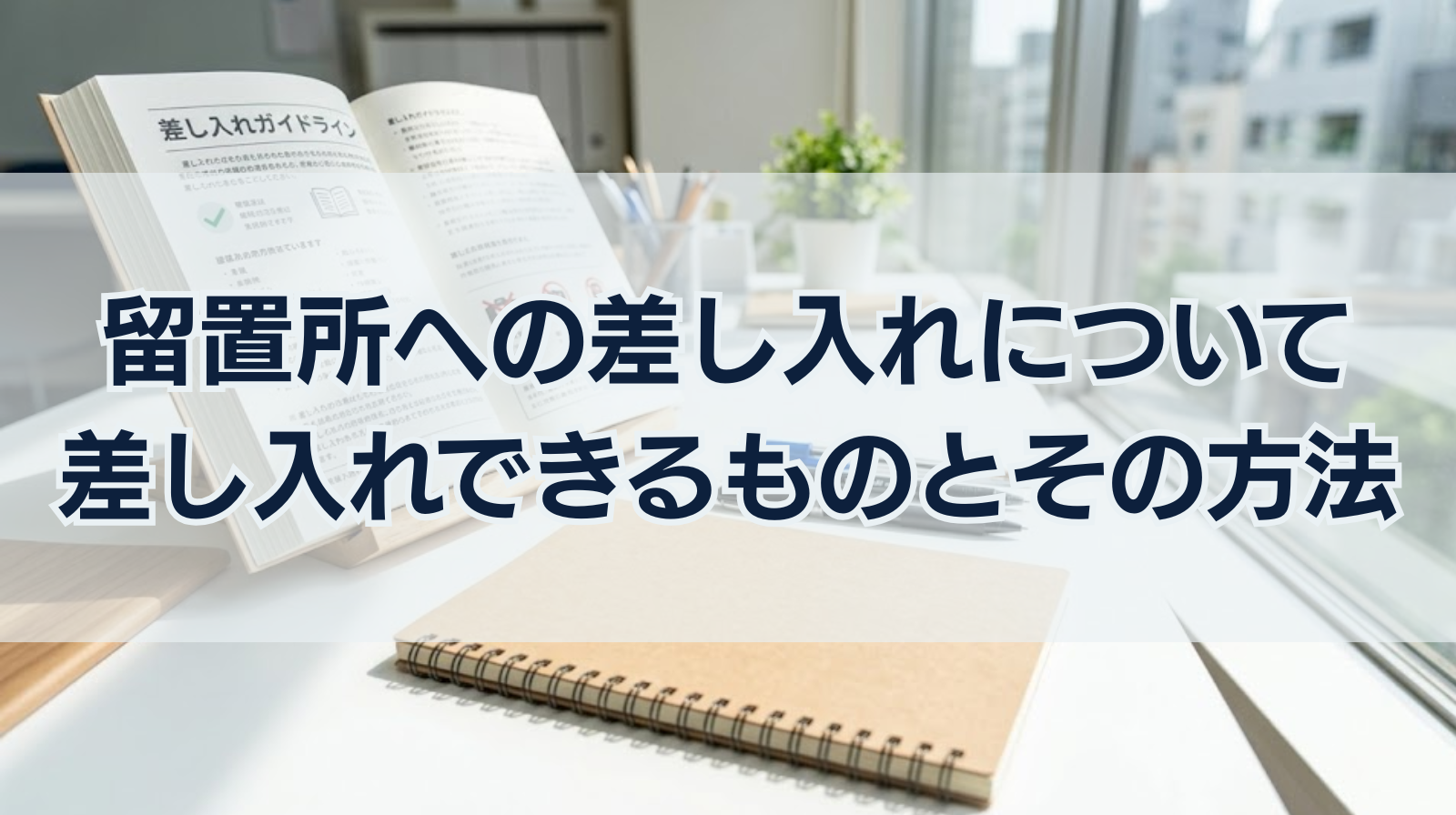 留置所への差し入れについて｜差し入れできるもの・差し入れ方法を解説