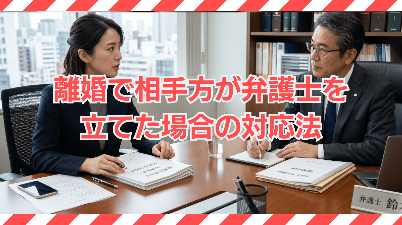 離婚で相手方が弁護士を立てた場合の対応方法について解説
