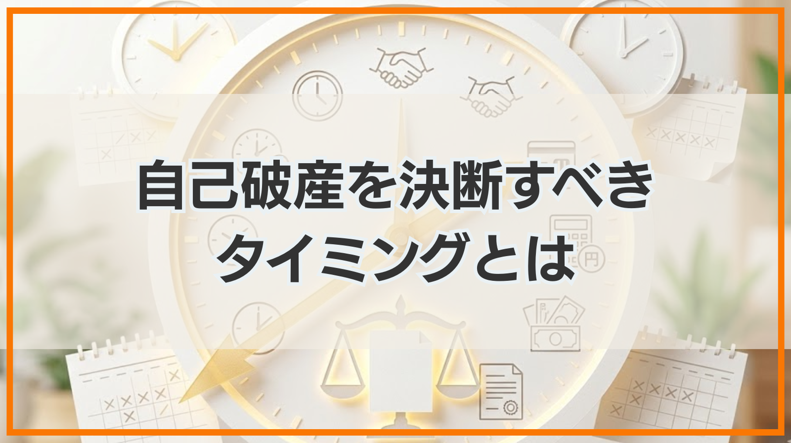 自己破産を決断すべきタイミングとは｜その他重要なタイミングも解説