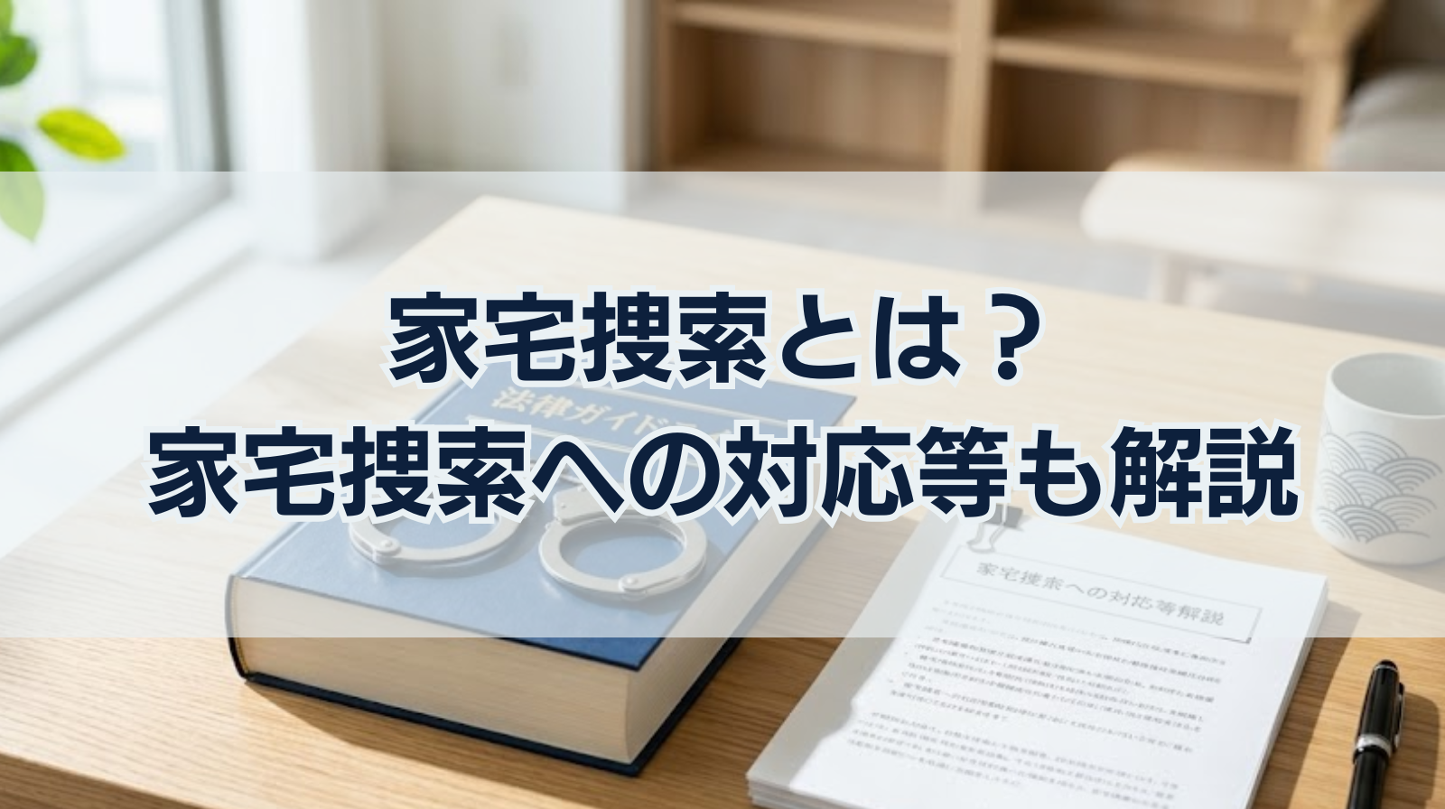 家宅捜索とは？｜家宅捜索への対応等も解説