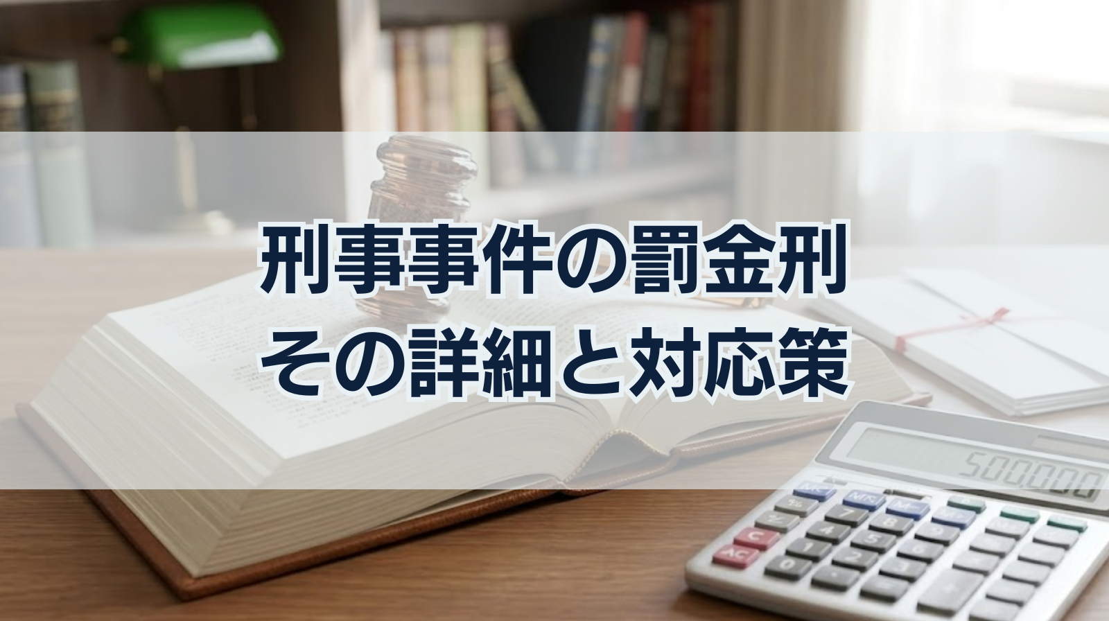 刑事事件の罰金刑｜その詳細と対応策
