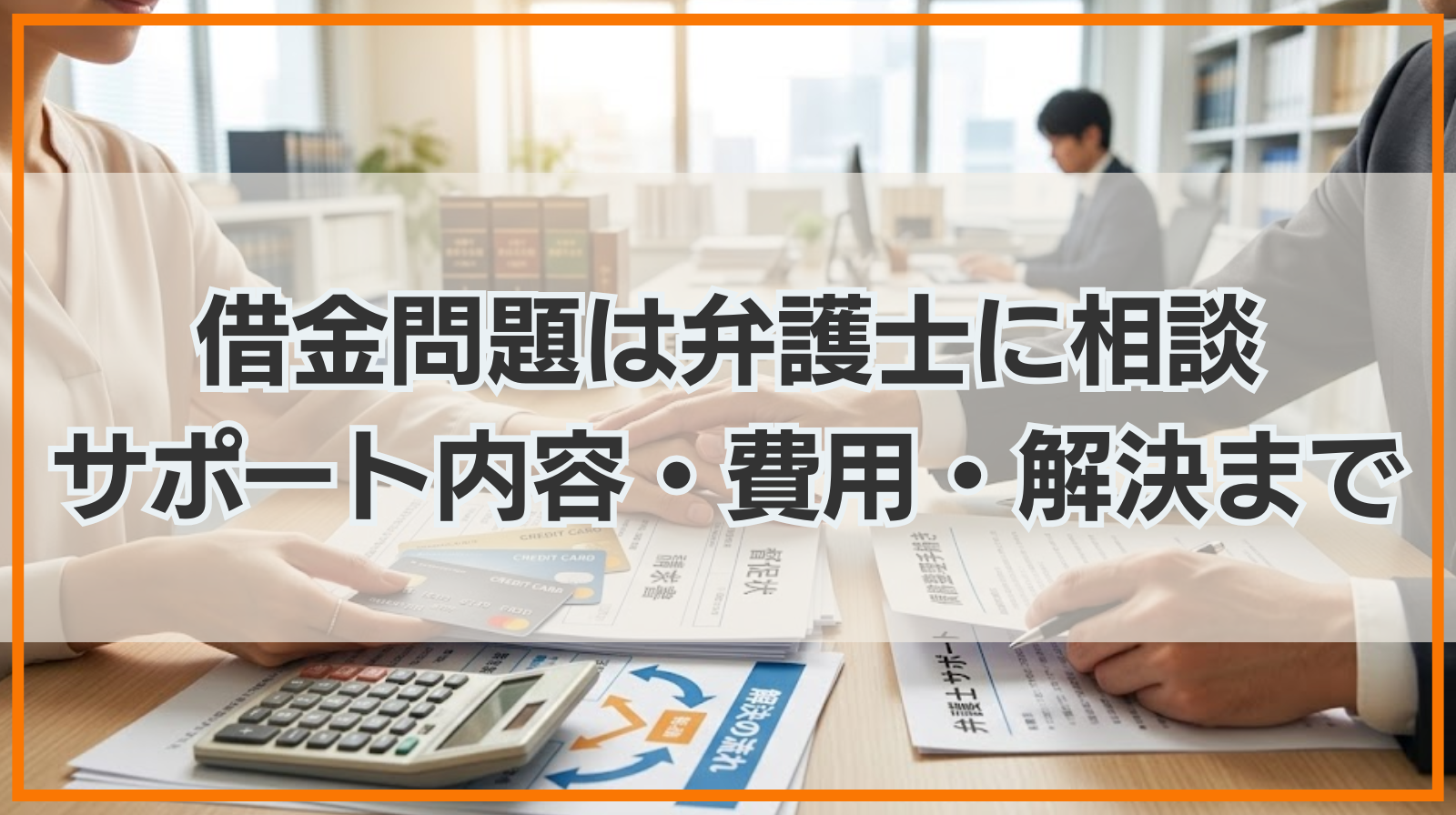 借金問題は弁護士に相談！サポート内容・費用・解決までの流れを紹介