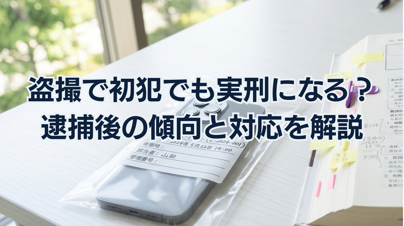 盗撮で初犯でも実刑になる？逮捕後の傾向と対応を解説