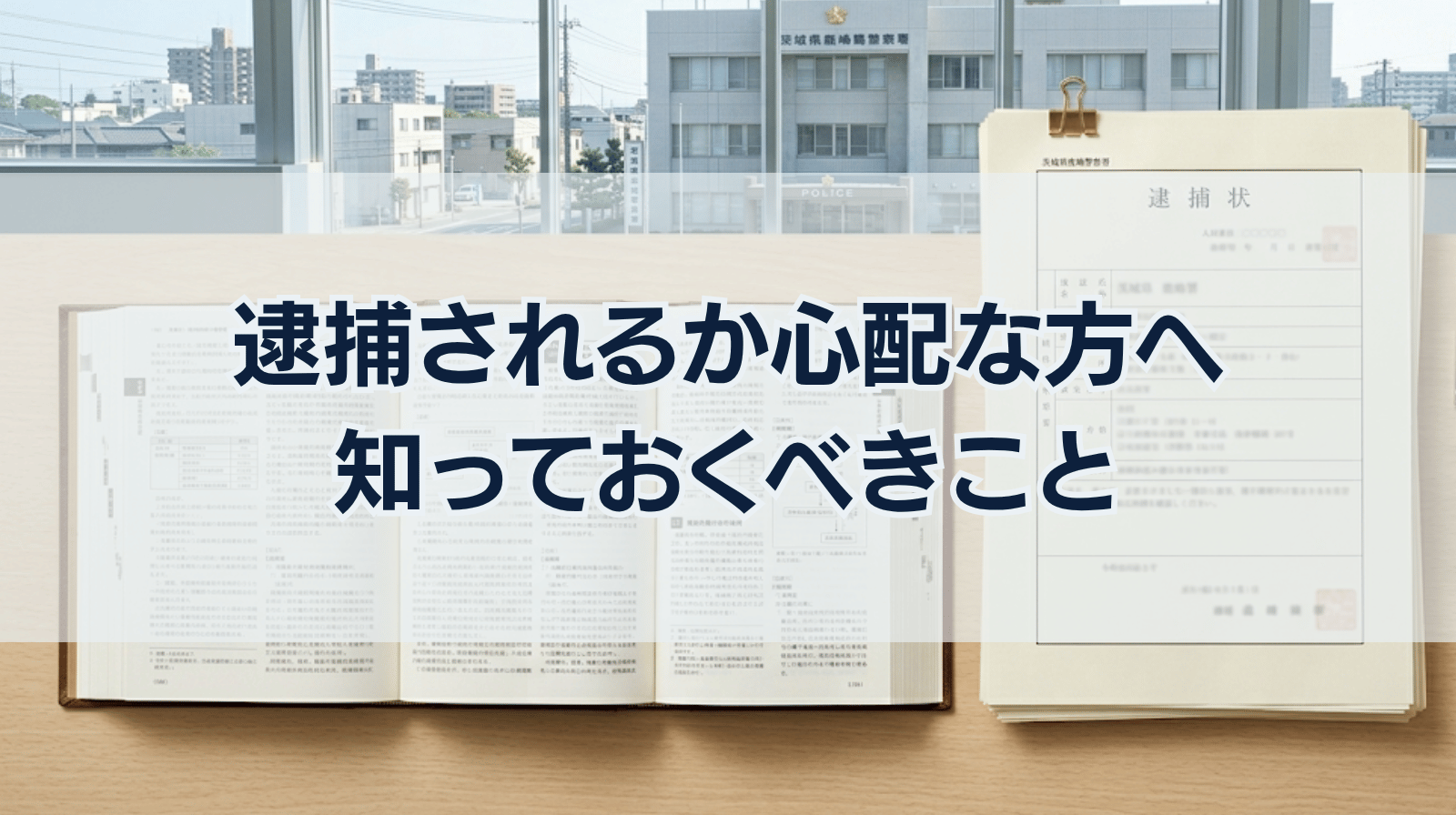 逮捕されるか心配な方へ