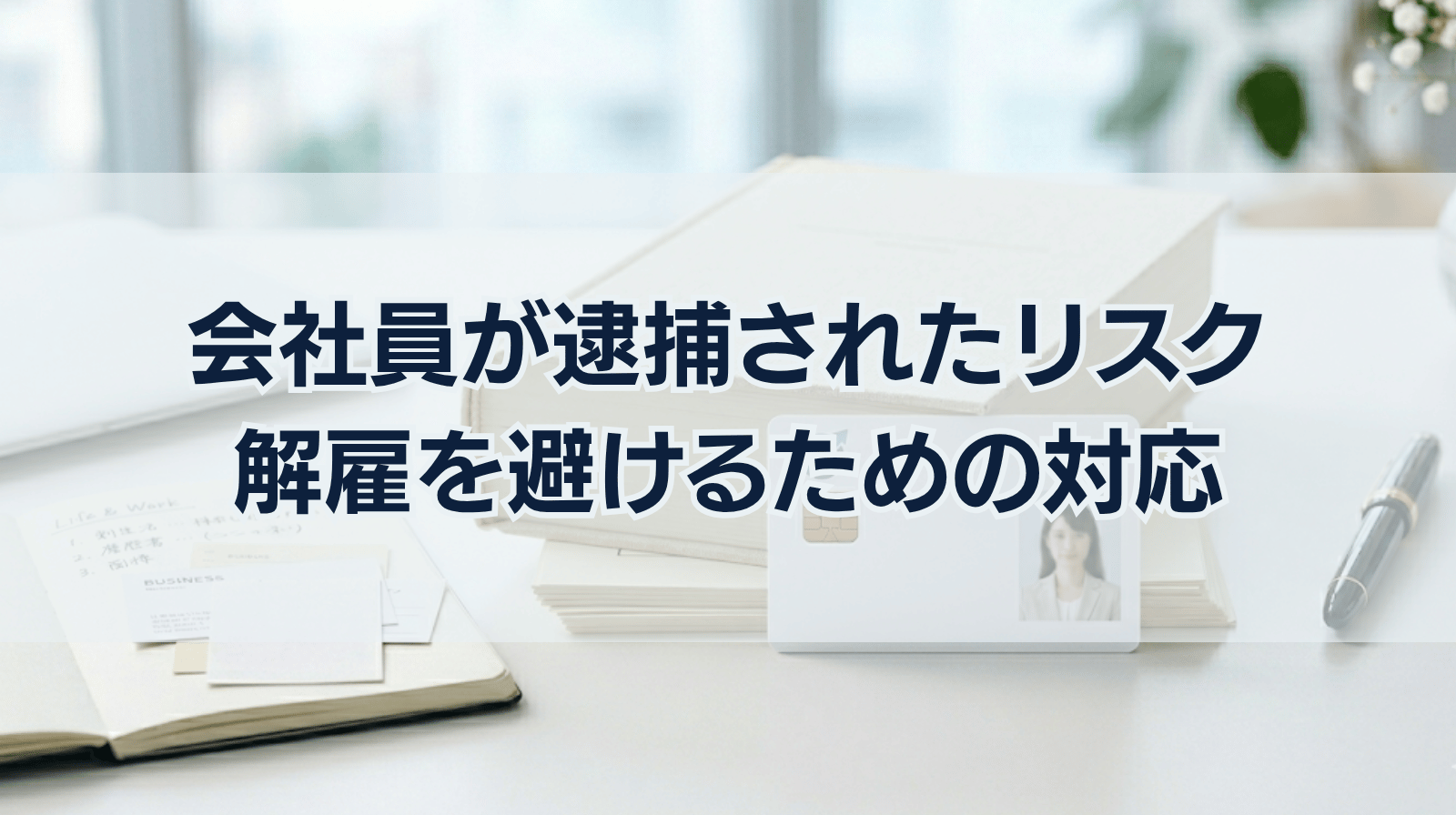 会社員が逮捕された場合の3つのリスク｜解雇されないためには