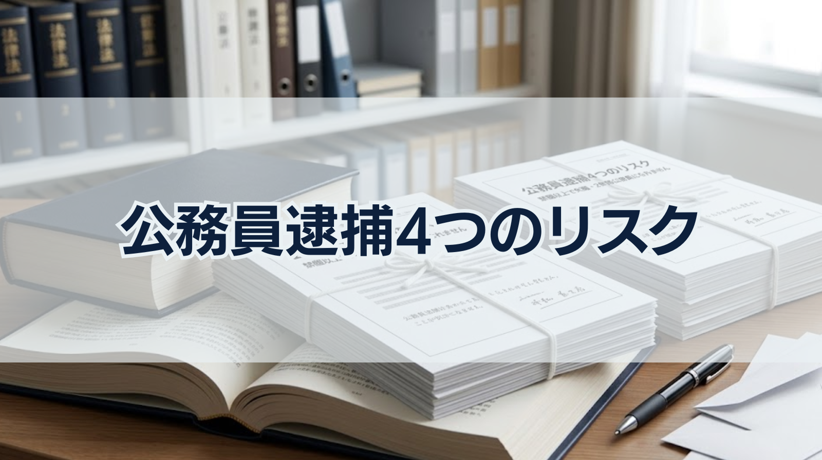 公務員逮捕4つのリスク｜禁錮以上で失職・2年間公務員になれません