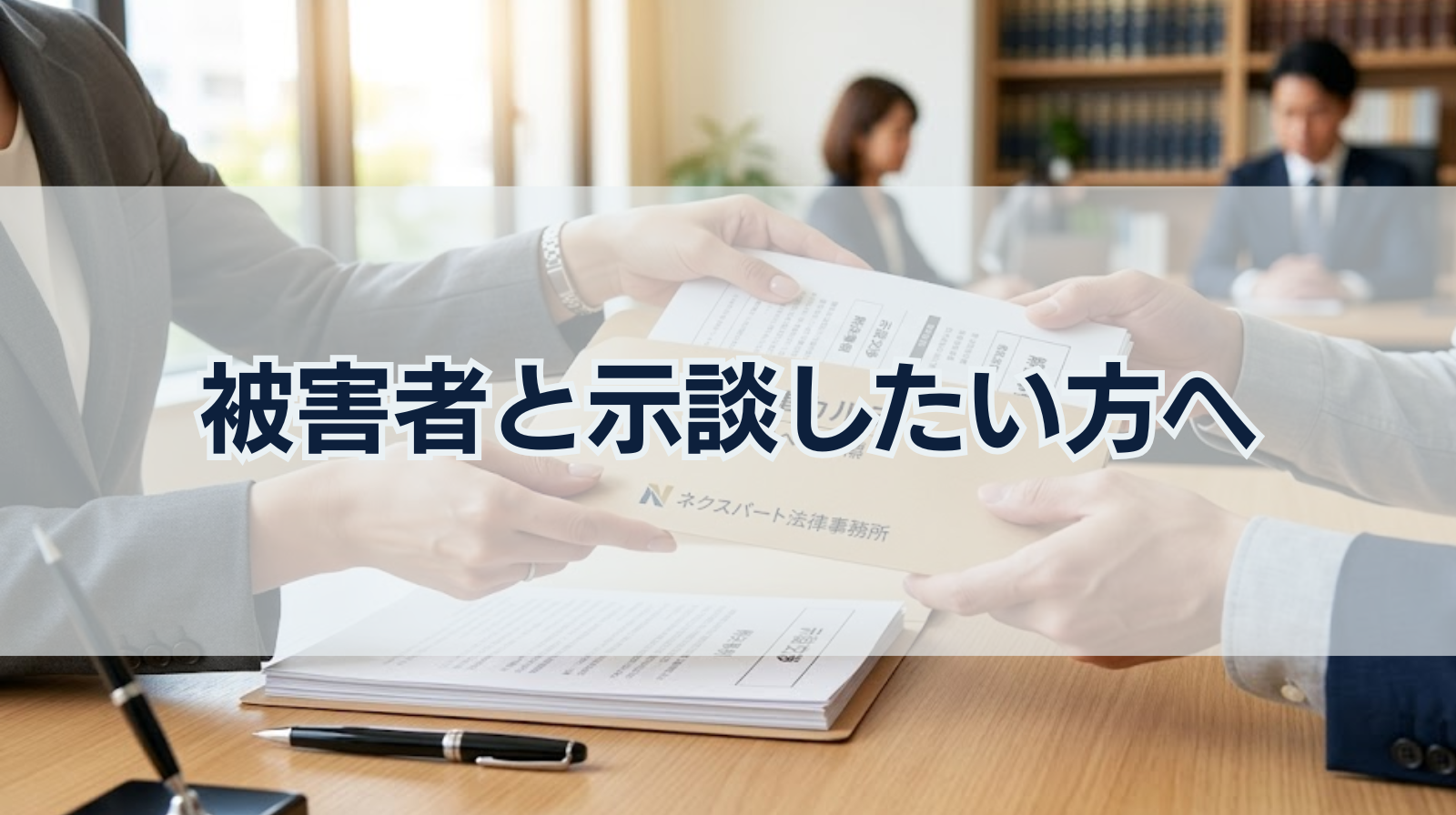被害者と示談したい方へ