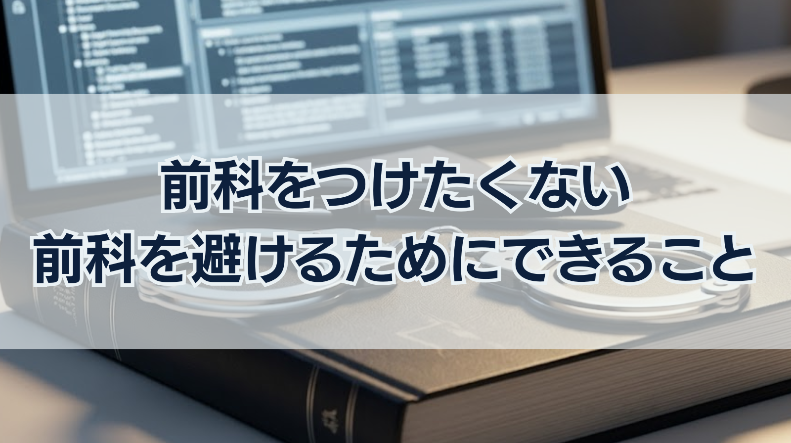 前科をつけたくない！前科を避けるためにできることを解説
