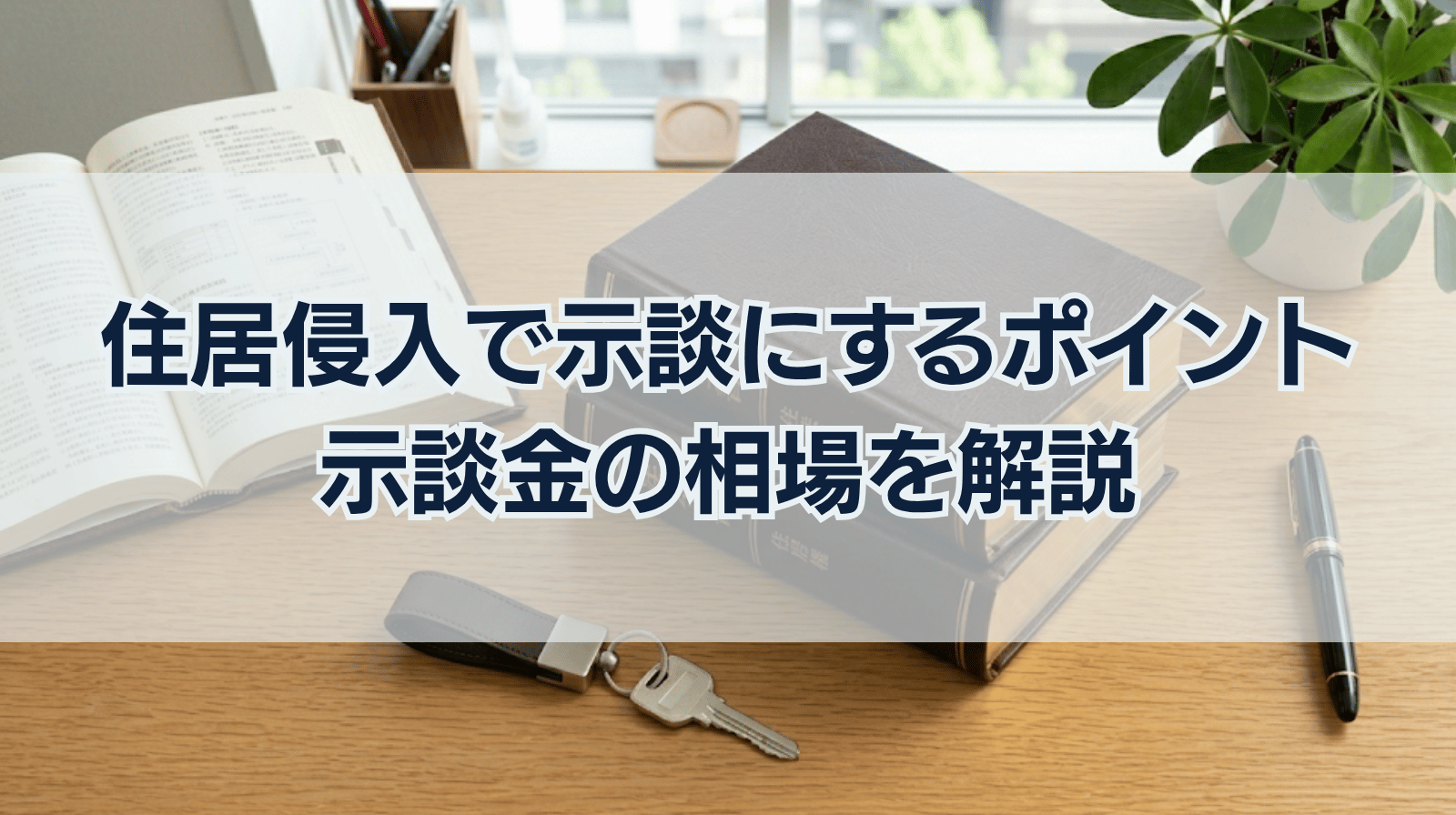 住居侵入事件の示談を成立させるポイントと示談金相場を解説