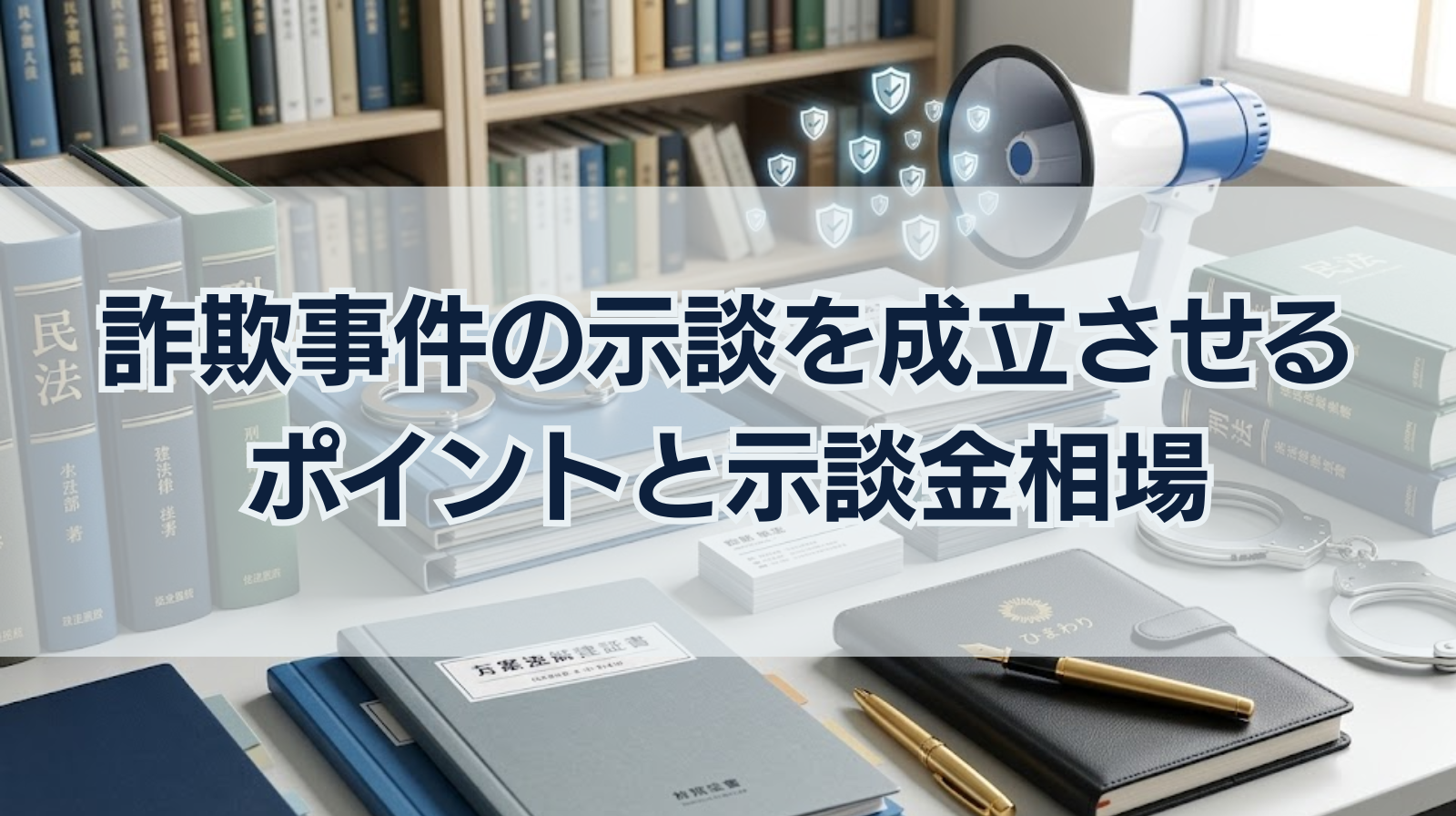 詐欺事件の示談を成立させるポイントと示談金相場を解説