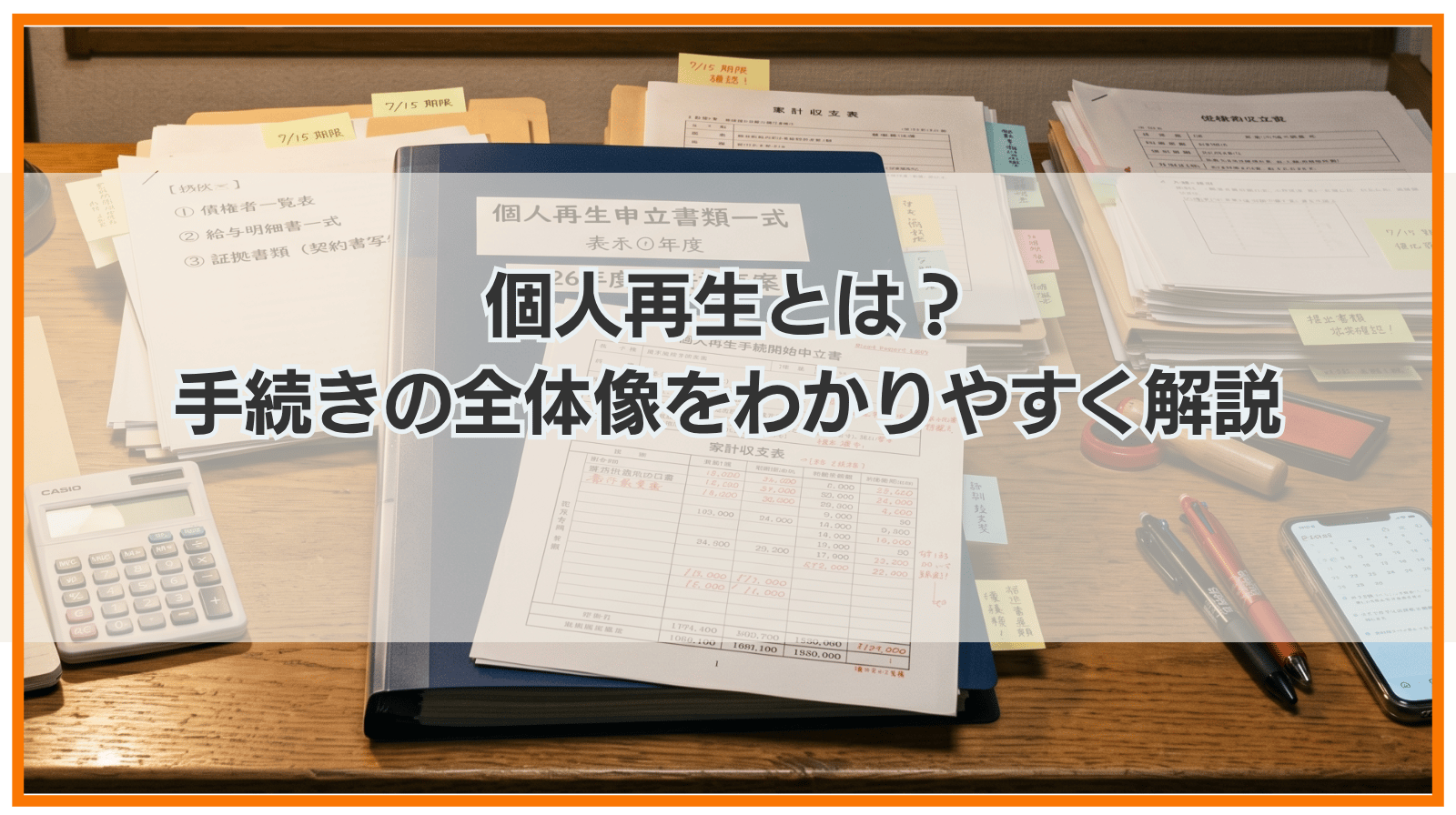 個人再生とは？手続きの全体像をわかりやすく解説！