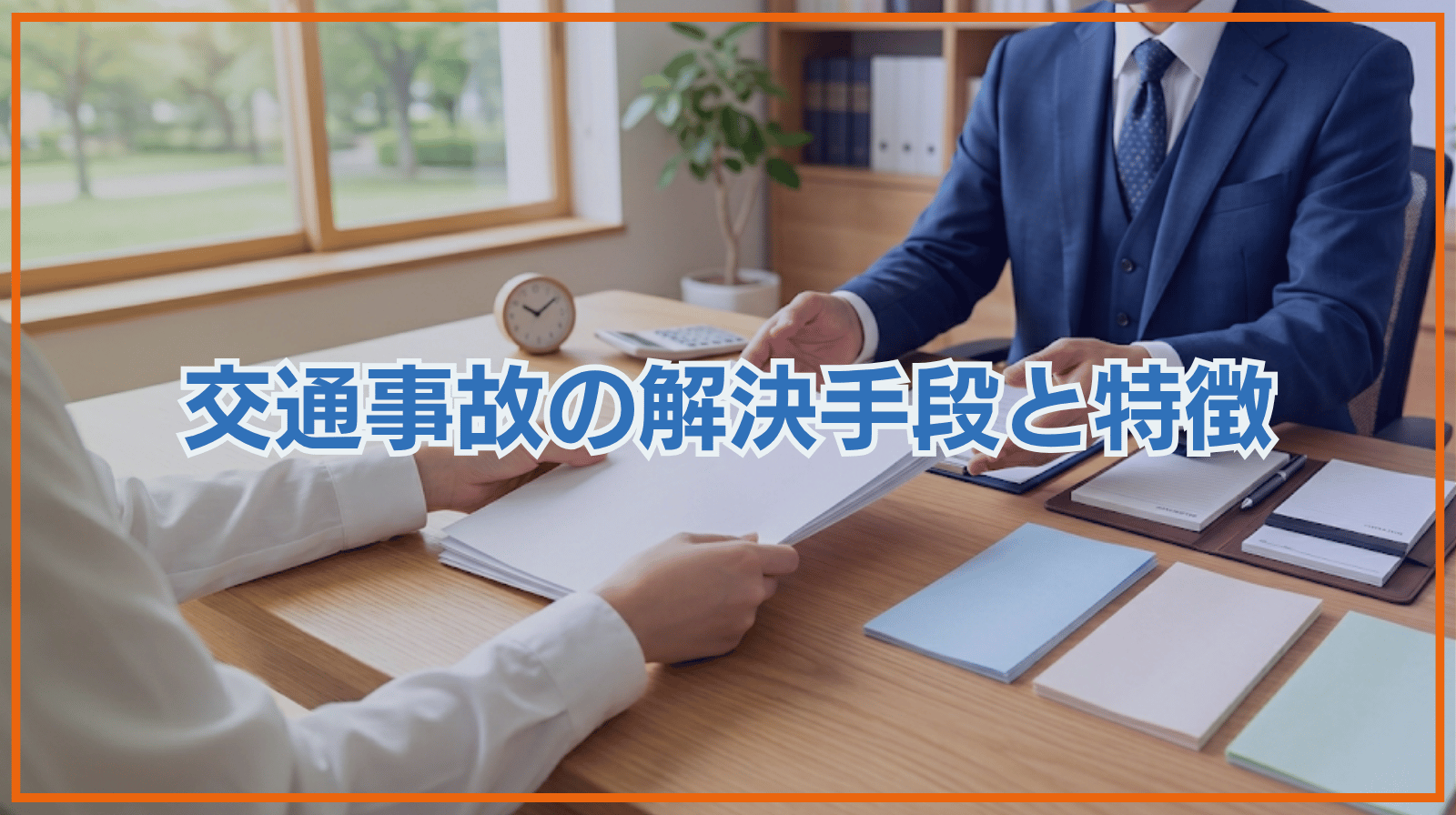 交通事故の解決手段と特徴