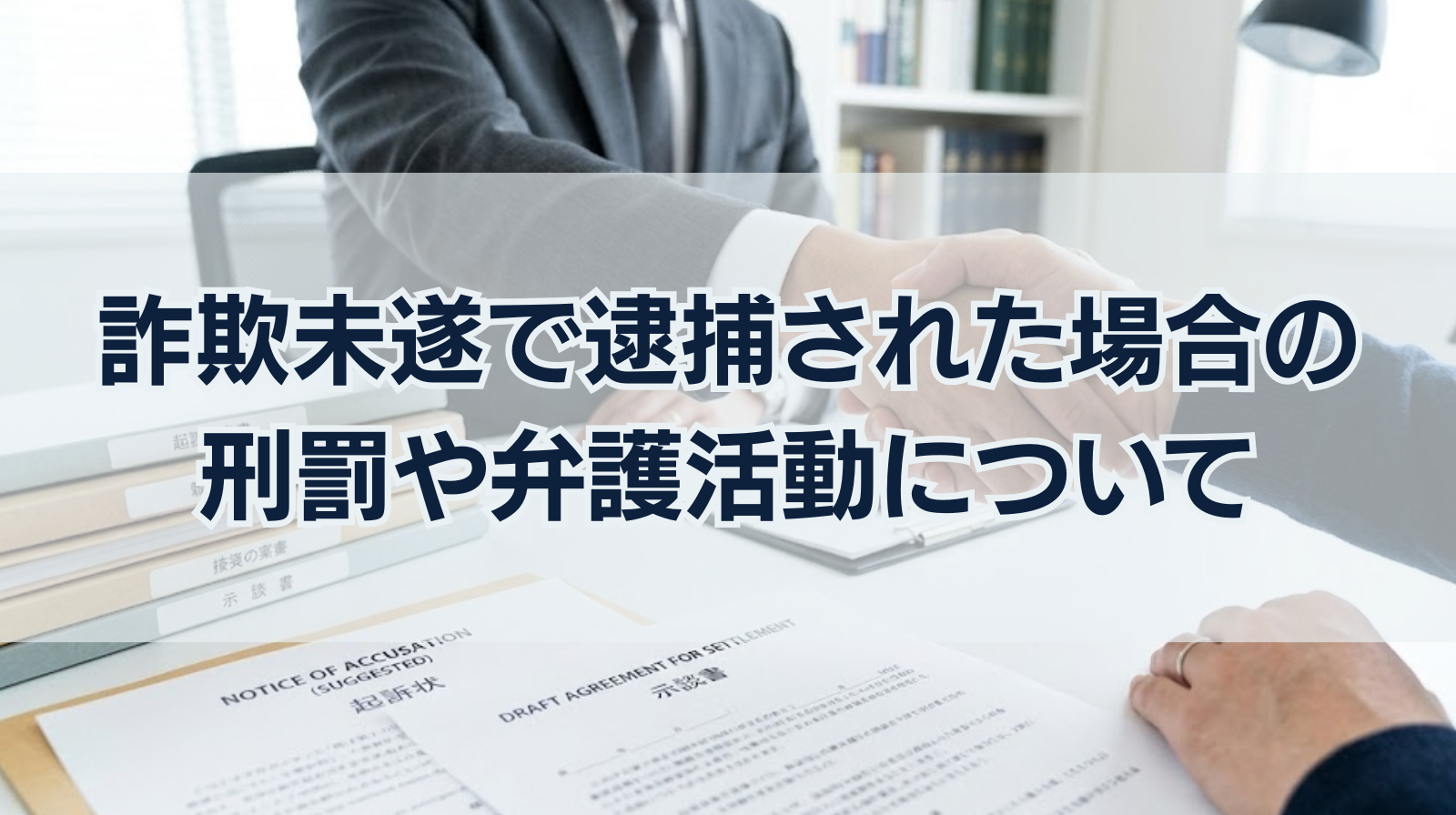 詐欺未遂で逮捕された場合の刑罰や弁護活動について解説