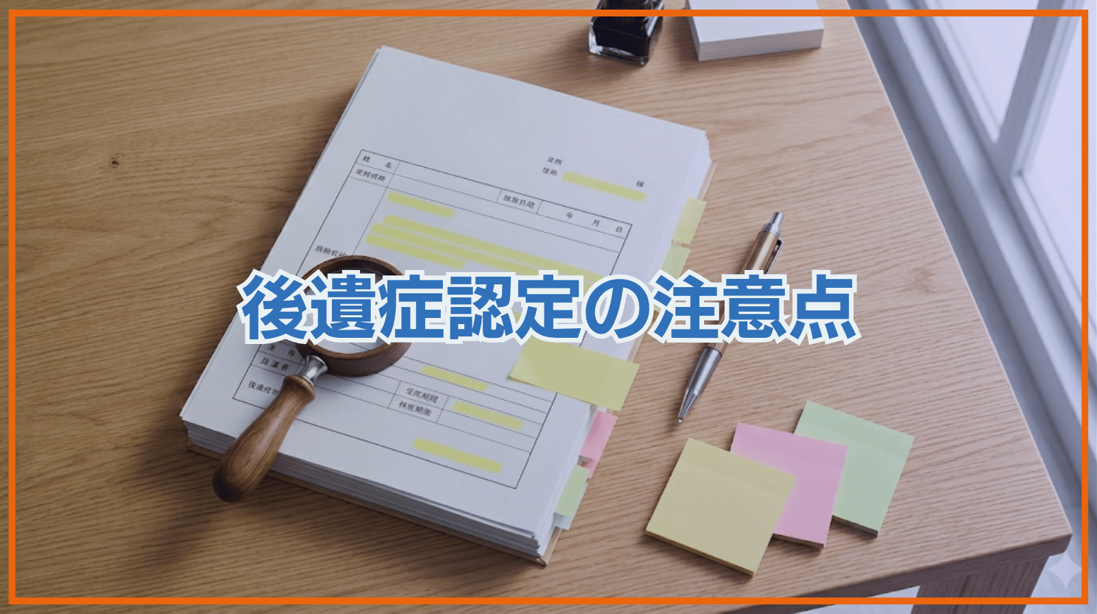 後遺症認定の注意点