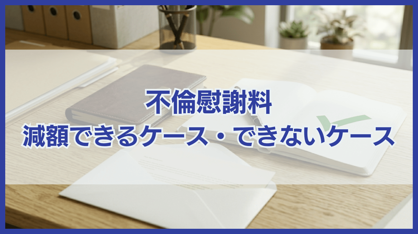 不倫慰謝料の減額を狙えるケースと狙えないケース