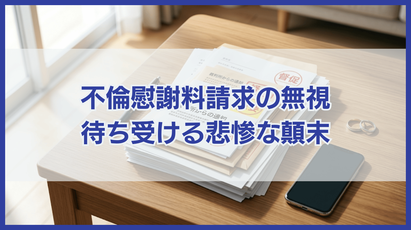 不倫慰謝料請求を無視し続けたらどうなる？悲惨な顛末を紹介