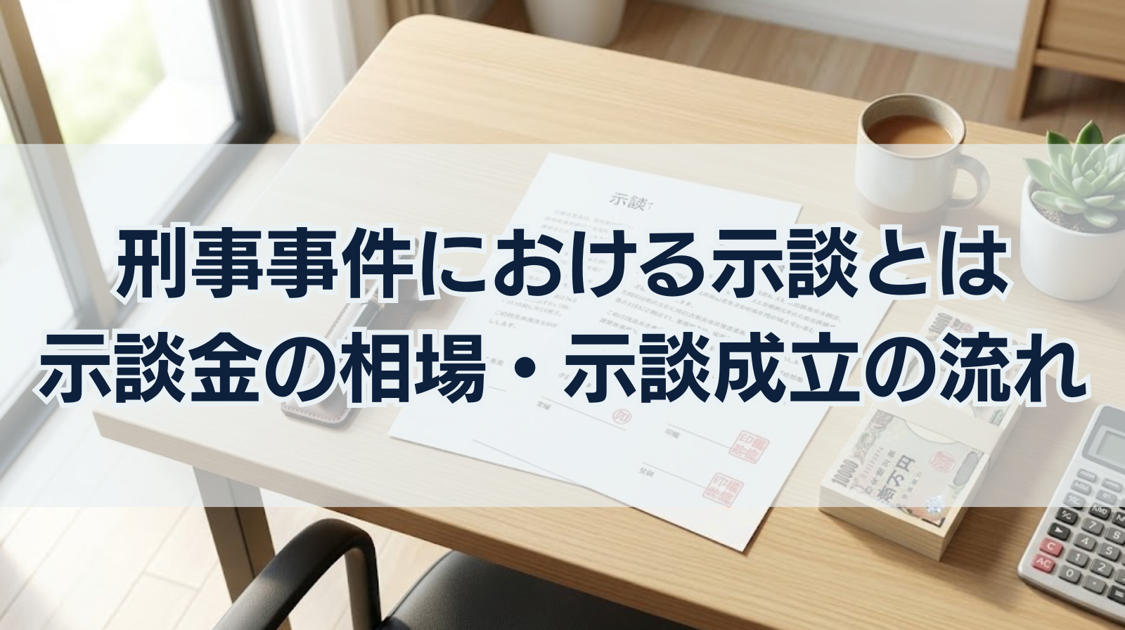 刑事事件における示談とは｜示談金の相場・示談成立の流れ等も解説
