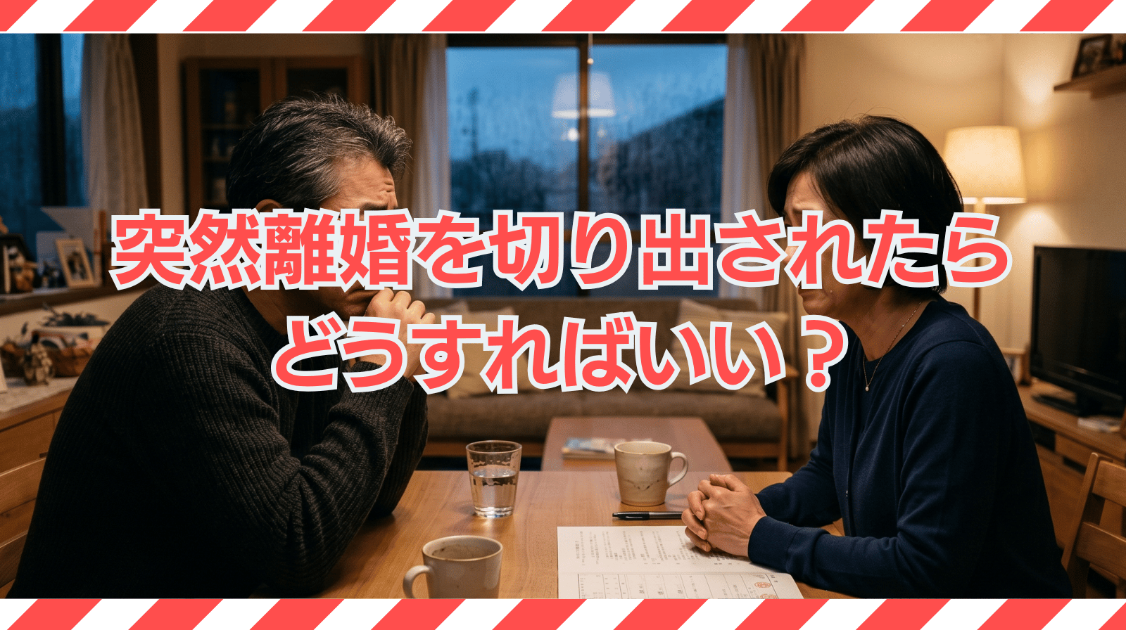 突然離婚を切り出されたらどうすればいい？対処法とNG行動について解説