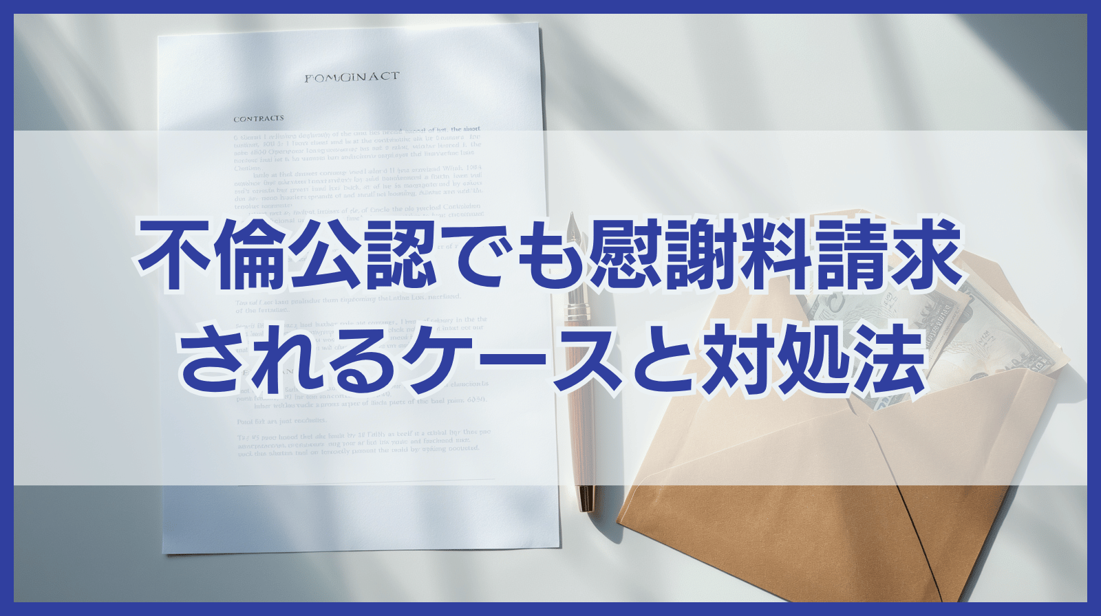 不倫が公認なら慰謝料請求されない？慰謝料請求されるケースと対処法
