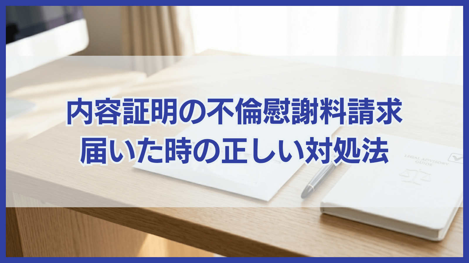 内容証明郵便で不倫の慰謝料を請求された場合の対処法