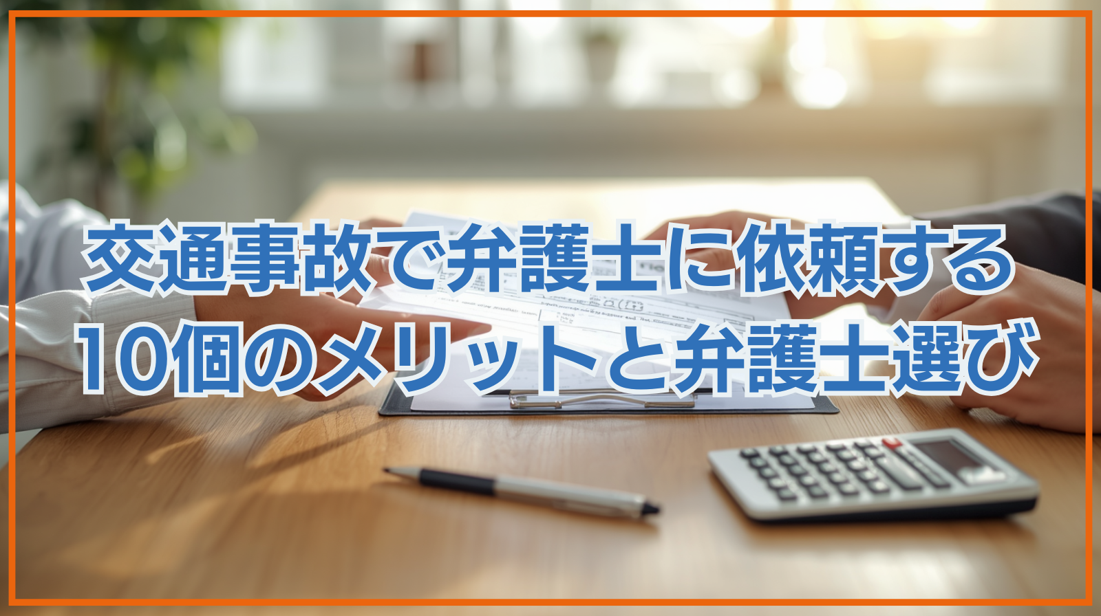 交通事故で弁護士に依頼する10個のメリットと弁護士選びのコツを紹介