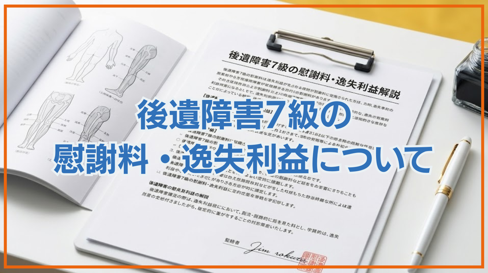 後遺障害7級の慰謝料・逸失利益について解説