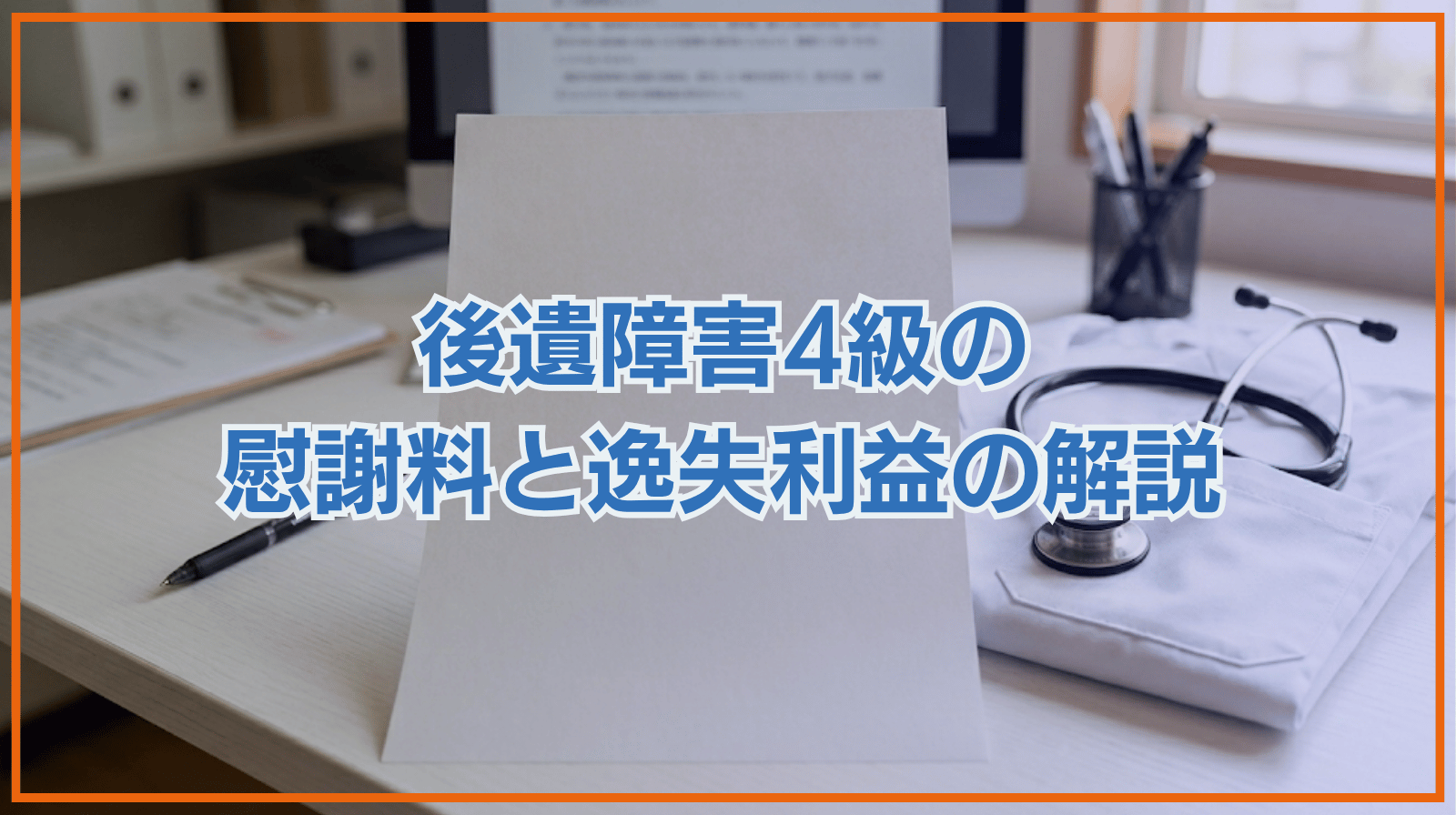 後遺障害4級の慰謝料・逸失利益について解説