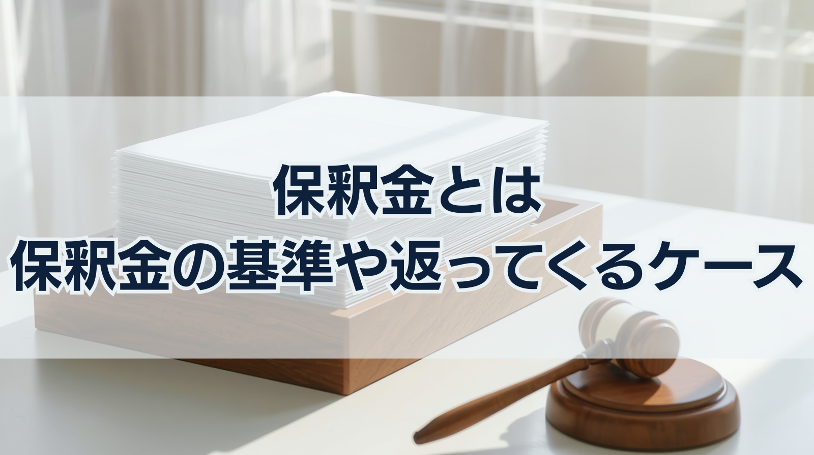 保釈金とは｜保釈金の金額が決まる基準や返ってくるケースを解説