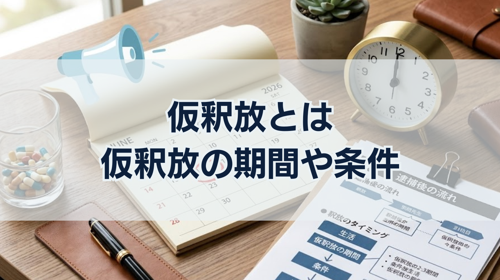 仮釈放とは｜仮釈放の期間や条件、仮釈放後の生活をわかりやすく解説