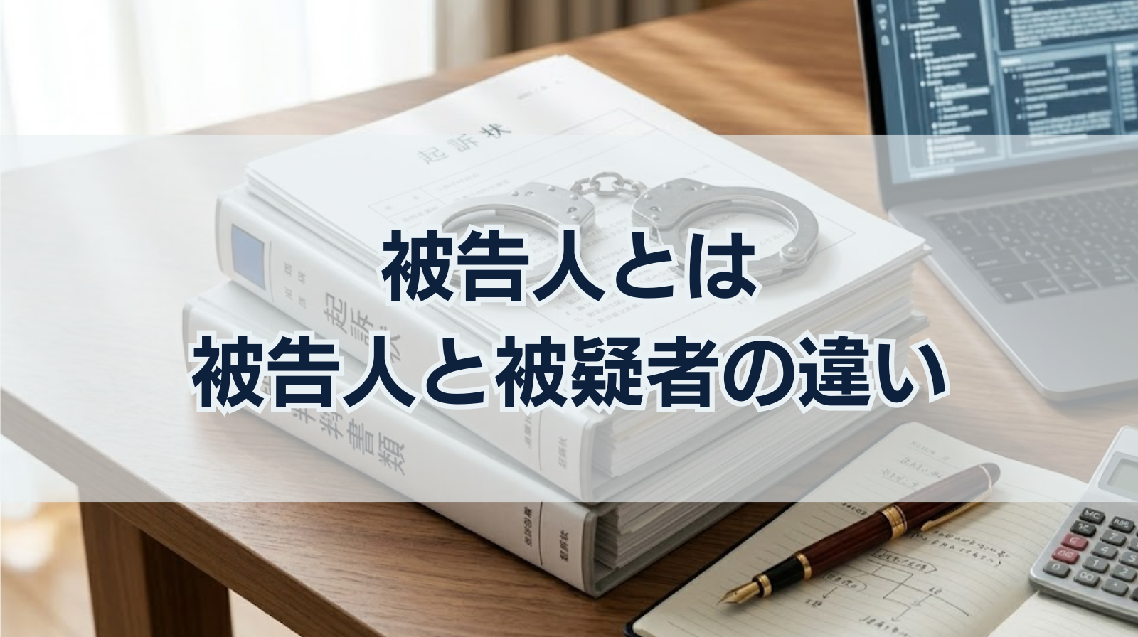 被告人とは｜刑事事件の被告人と被疑者の違いや原告などの用語を解説