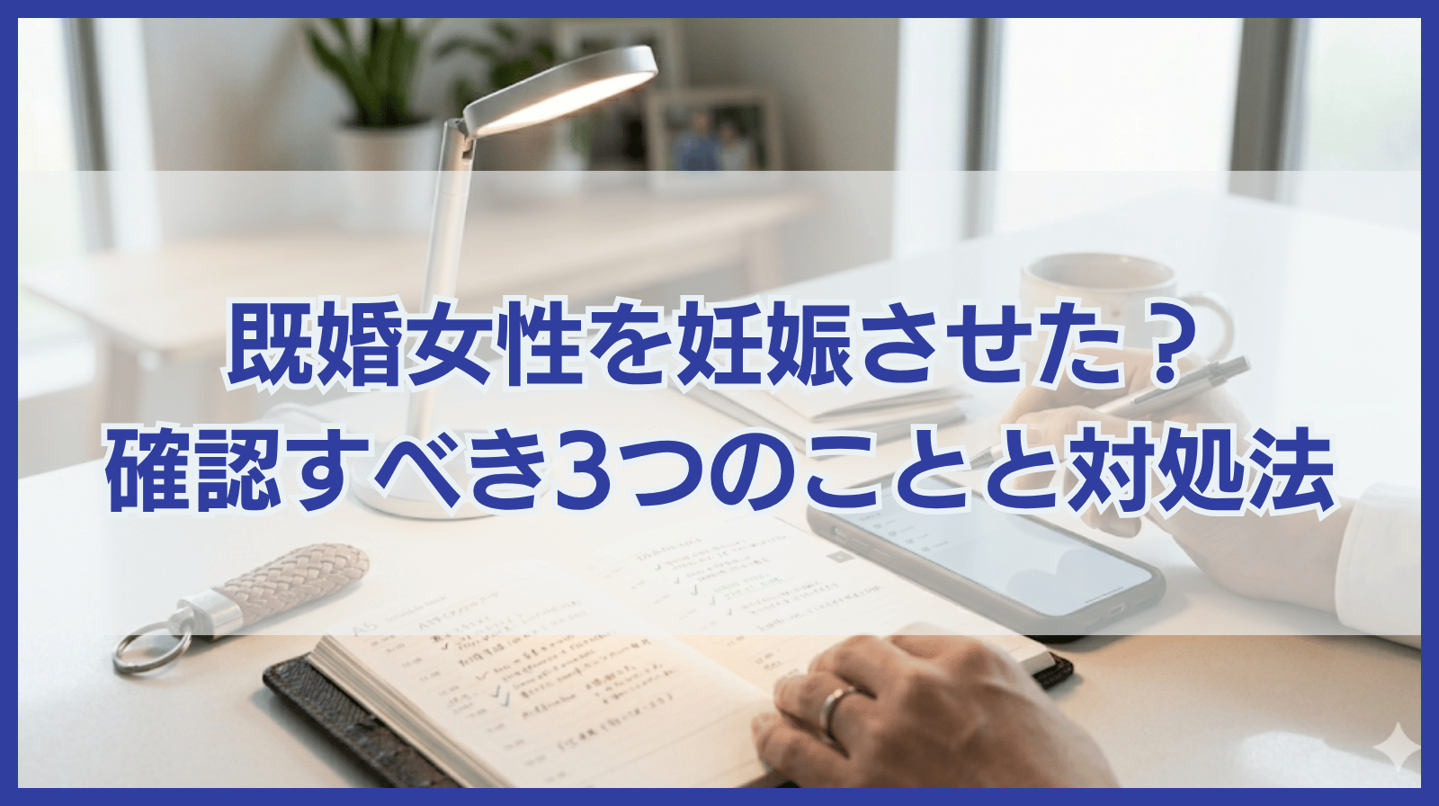 既婚女性を妊娠させてしまったら確認すべき3つのことや対処法を解説