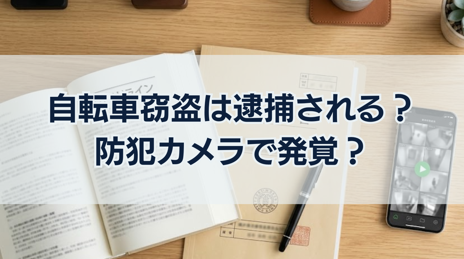 自転車窃盗は逮捕される？防犯カメラで発覚？現行犯以外で捕まる？